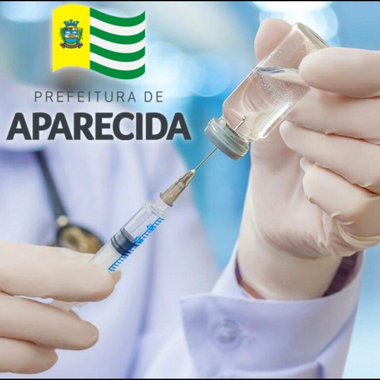 População de Aparecida recebe vacinação acima de 12 anos com 1ª e 2ª doses e reforço para quem tem 18 anos ou mais
