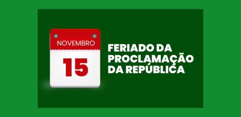 Feriado de 15 de novembro: veja o que abre e o que fecha em Aparecida e Goiânia 