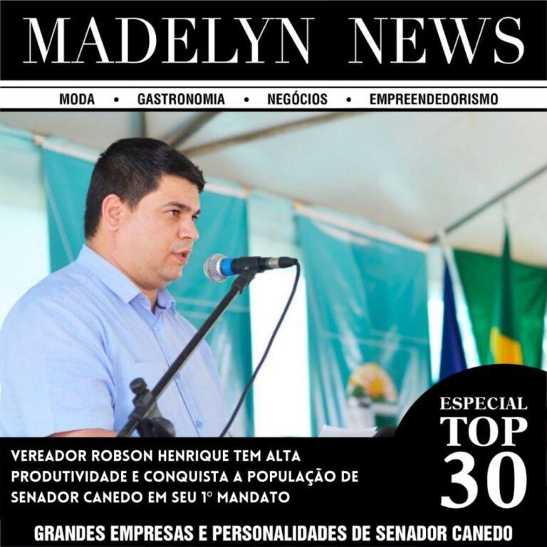 TOP 30: Vereador Robson Henrique tem alta produtividade e conquista a população de Senador Canedo em seu 1º mandato