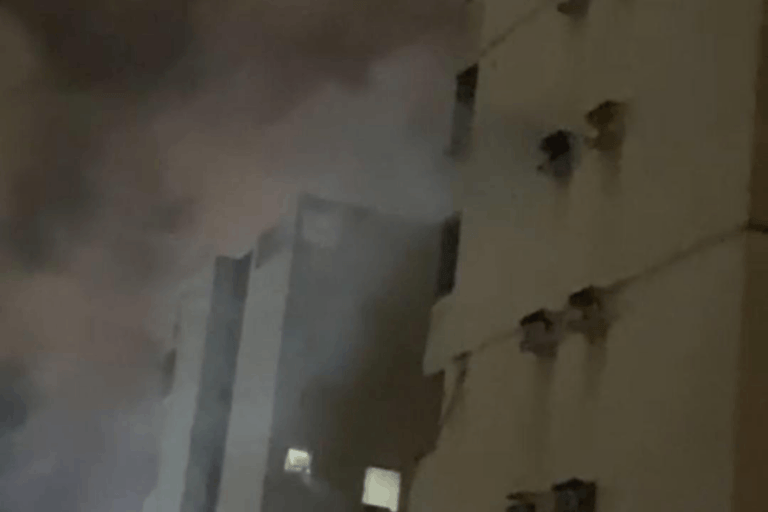 Goiânia: Incêndio em apartamento causa evacuação de todo o edifício