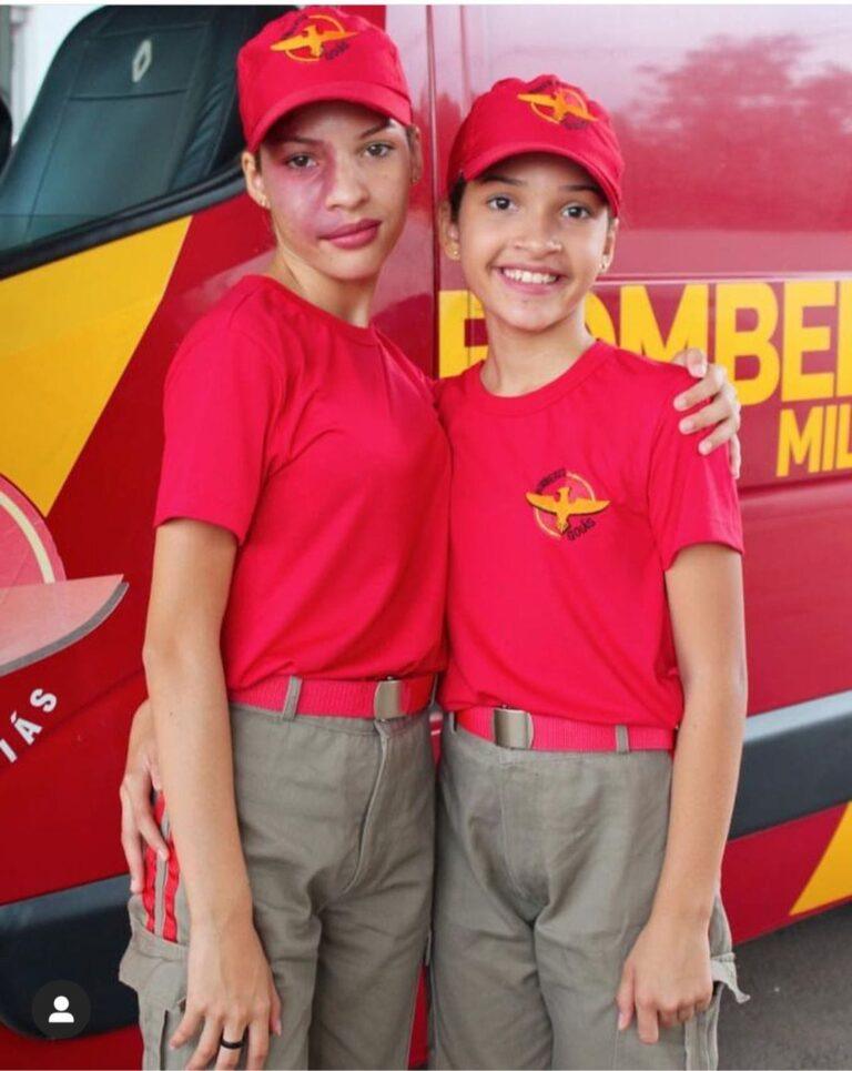 Irmãs adolescentes realizam sonho e finalizam curso de bombeiro mirim em Senador Canedo: “experiência maravilhosa”