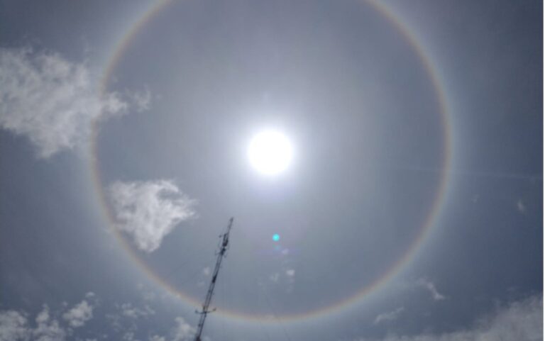 Moradores presenciam halo solar em cidades de Goiás