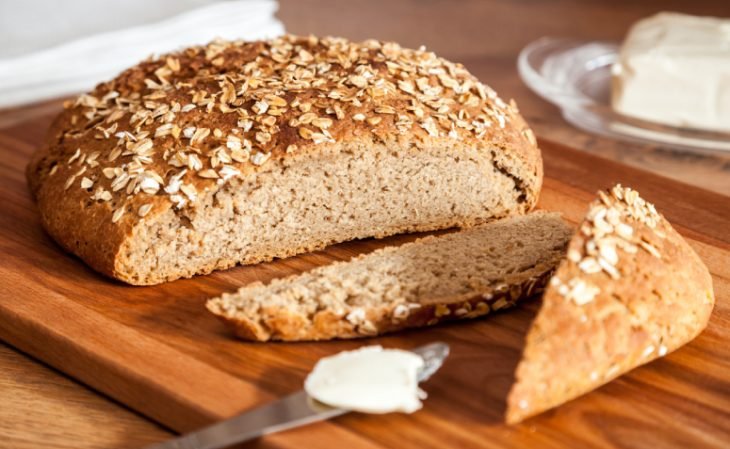 Pão de aveia Fit de frigideira