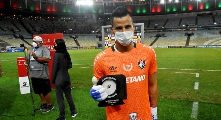 Após empate do Fluminense contra o Unión na Sul-americana, Fábio fala sobre pênalti perdido por Fred