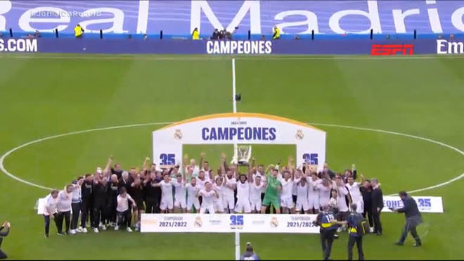 Com gols do brasileiro Rodrygo, Real Madrid vence mais uma e conquista o Campeonato Espanhol