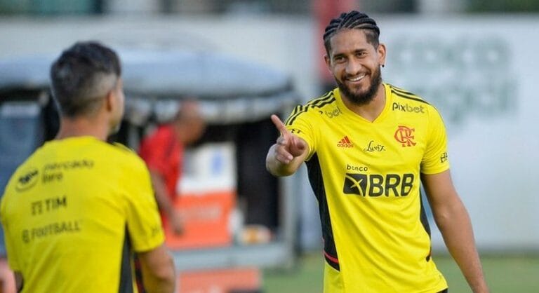 Confira as imagens do elenco do Flamengo com a nova camisa de treino