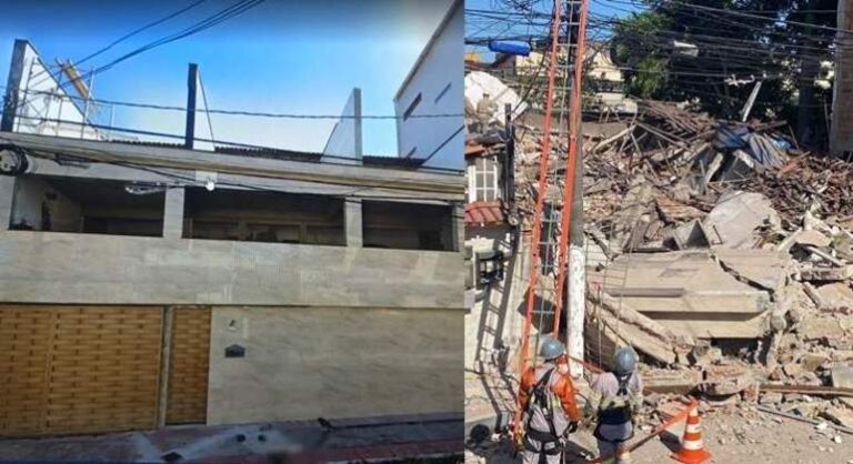 Desabamento de casa em Vila Velha foi provocado por vazamento de gás, aponta Bombeiros