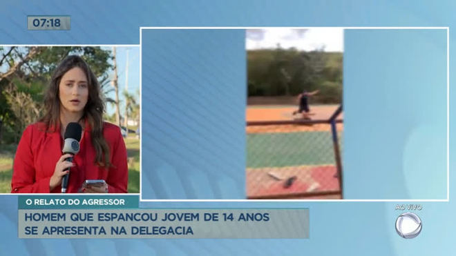 Homem que espancou jovem de 14 anos se apresenta na delegacia