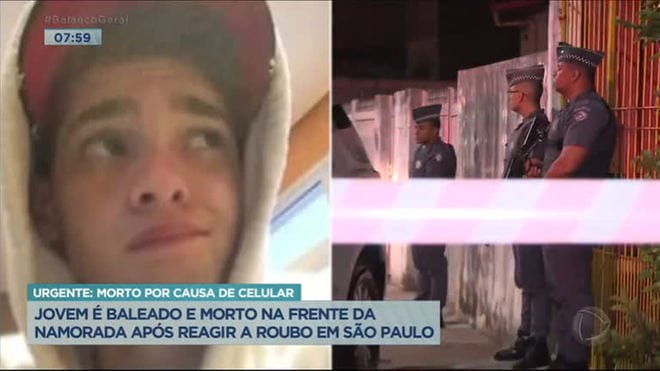 Jovem reage a roubo e é morto na frente da namorada em São Paulo
