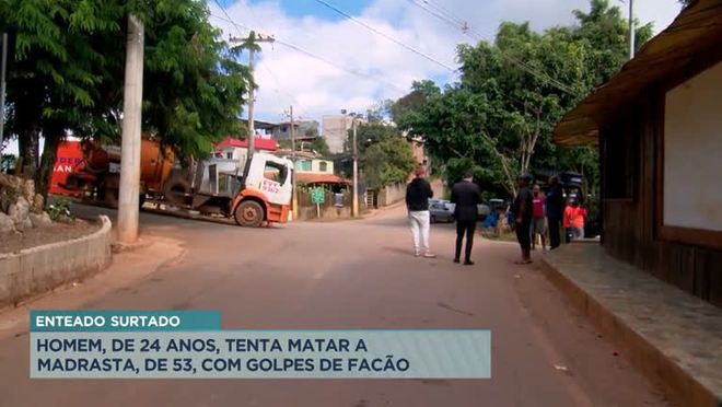 Jovem tenta matar madrasta com facão em Macacos (MG)