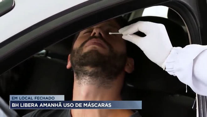 Prefeitura de BH anuncia liberação de máscaras em ambientes fechados