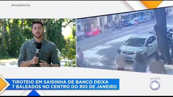 Tiroteio em saidinha de banco deixa sete baleados no Rio de Janeiro