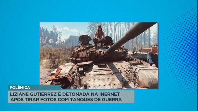 A Hora da Venenosa: Liziane Gutierrez é criticada por fotos na Ucrânia