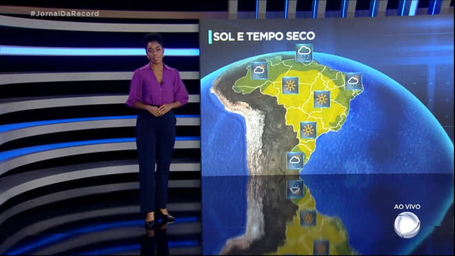 Acompanhe a previsão do tempo para esta quarta-feira (25) em todo o país