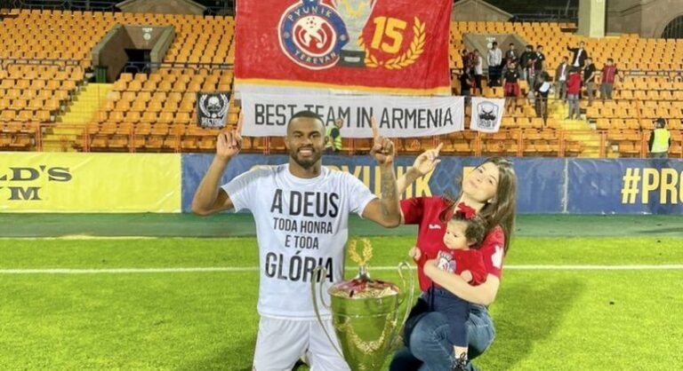 Após cinco meses desempregado, lateral dá volta por cima e conquista título do Campeonato Armênio