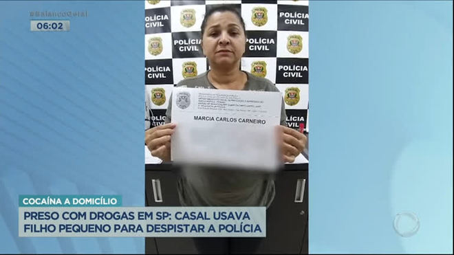 Casal de traficantes que usava filho para despistar polícia é preso em SP