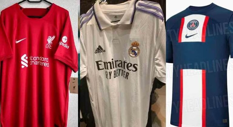 Confira as novas camisas lançadas ou vazadas de clubes europeus