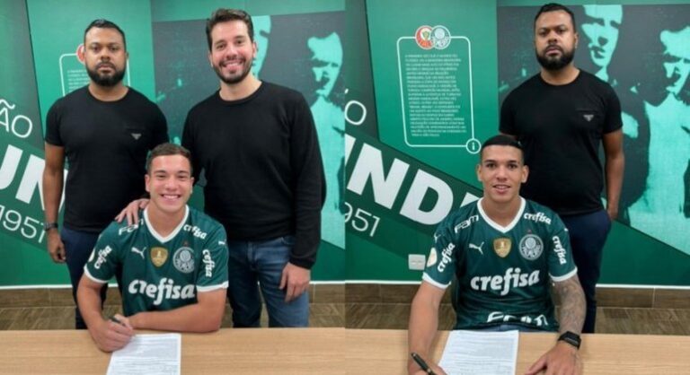 Palmeiras renova contrato de dois jogadores campeões da Copinha