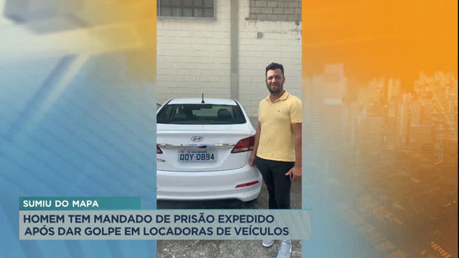 Polícia procura por suspeito de aplicar golpes ao alugar carros em MG