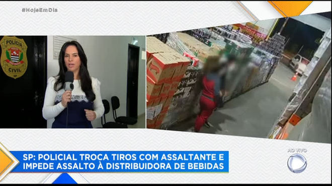 Tentativa de assalto a distribuidora de bebidas termina em tiroteio