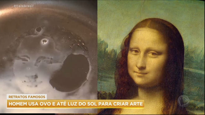 Egípcio cria obras de arte com clara de ovo