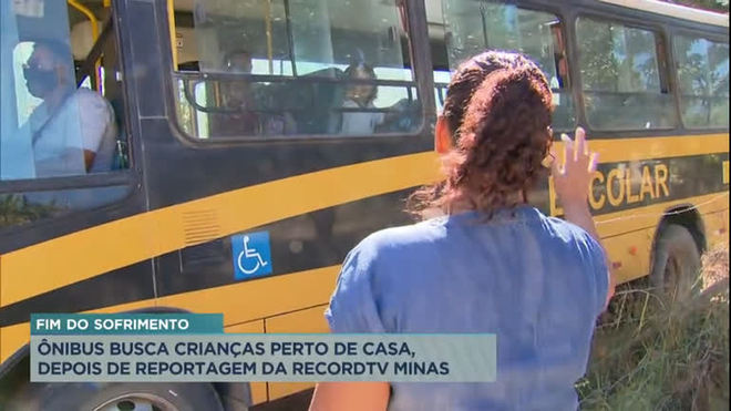 Escolar busca crianças perto de casa depois de reportagem da RecordTV Minas