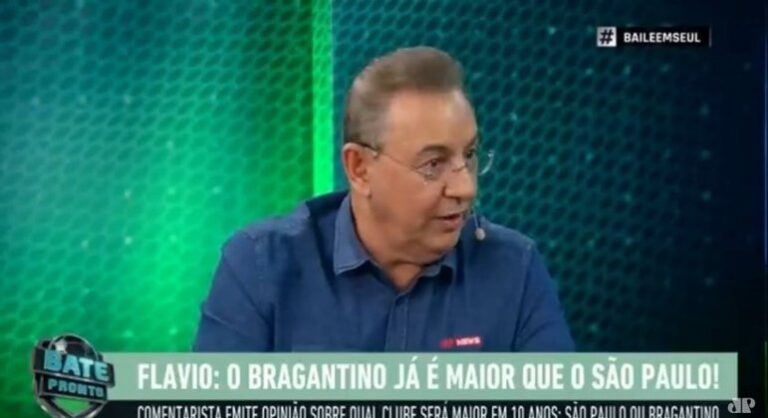 Flávio Prado compara Bragantino com São Paulo e garante: ‘Já é maior’