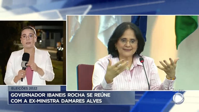 Governador Ibaneis Rocha se reúne com a ex-ministra Damares Alves