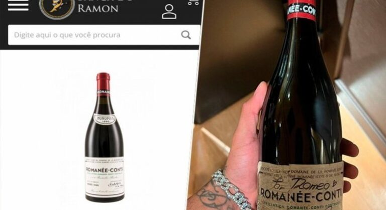 Internautas descobrem preço ‘astronômico’ de vinho ostentado por Neymar nas redes sociais