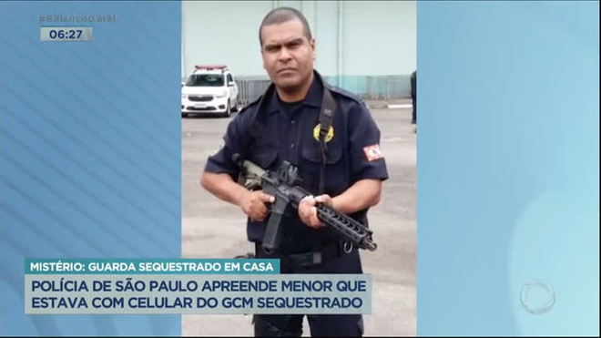 Polícia apreende menor que estava com celular de GCM sequestrado