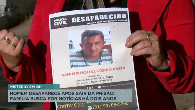 Família segue buscas por homem desaparecido há dois anos em BH