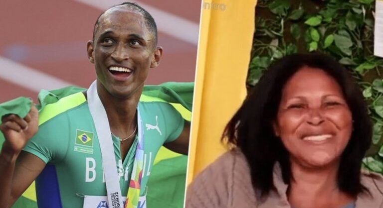 Mãe de Alison Santos revela emoção por ouro do filho no Mundial de Atletismo