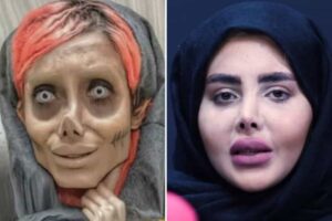 Jovem conhecida como Angelina Jolie Zumbi mostra seu verdadeiro rosto; veja