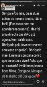 José Carlos Malato: "Ser pai ou mãe não é fácil. Nem saí de casa"