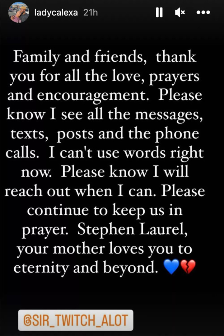 Mãe de Stephen 'tWitch' Boss quebra silêncio após morte do filho