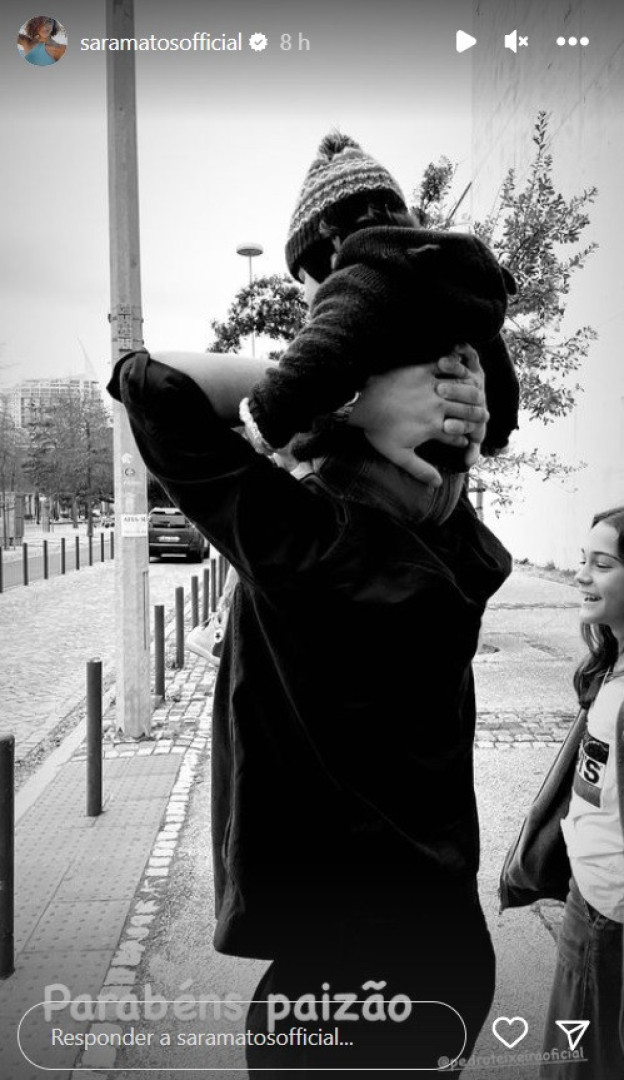 Sara Matos assinala aniversário de Pedro Teixeira. "Paizão"