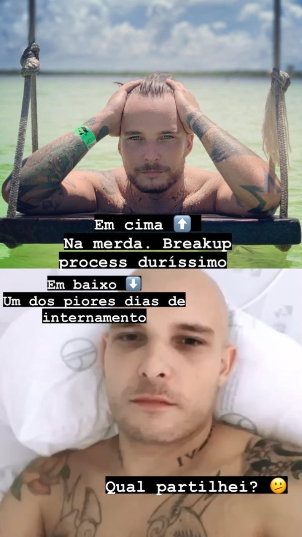 "Tristeza. Depressão. Senti, sinto e certamente irei voltar a sentir"