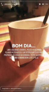 "Apanhamos mais um susto com uma das bebés"