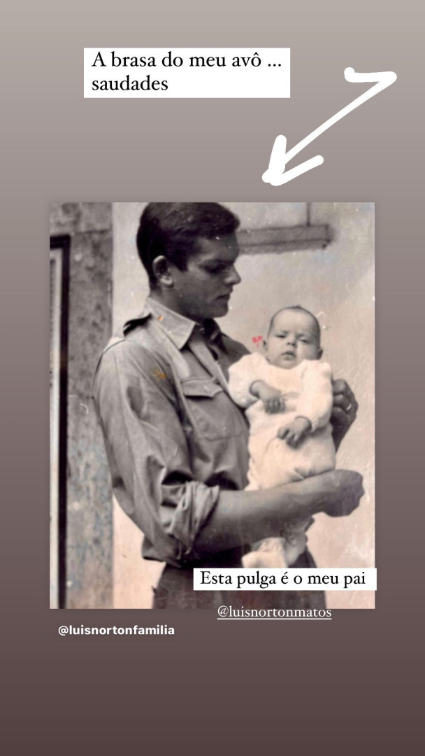 Bárbara Norton de Matos revela foto única do avô: "Brasa"