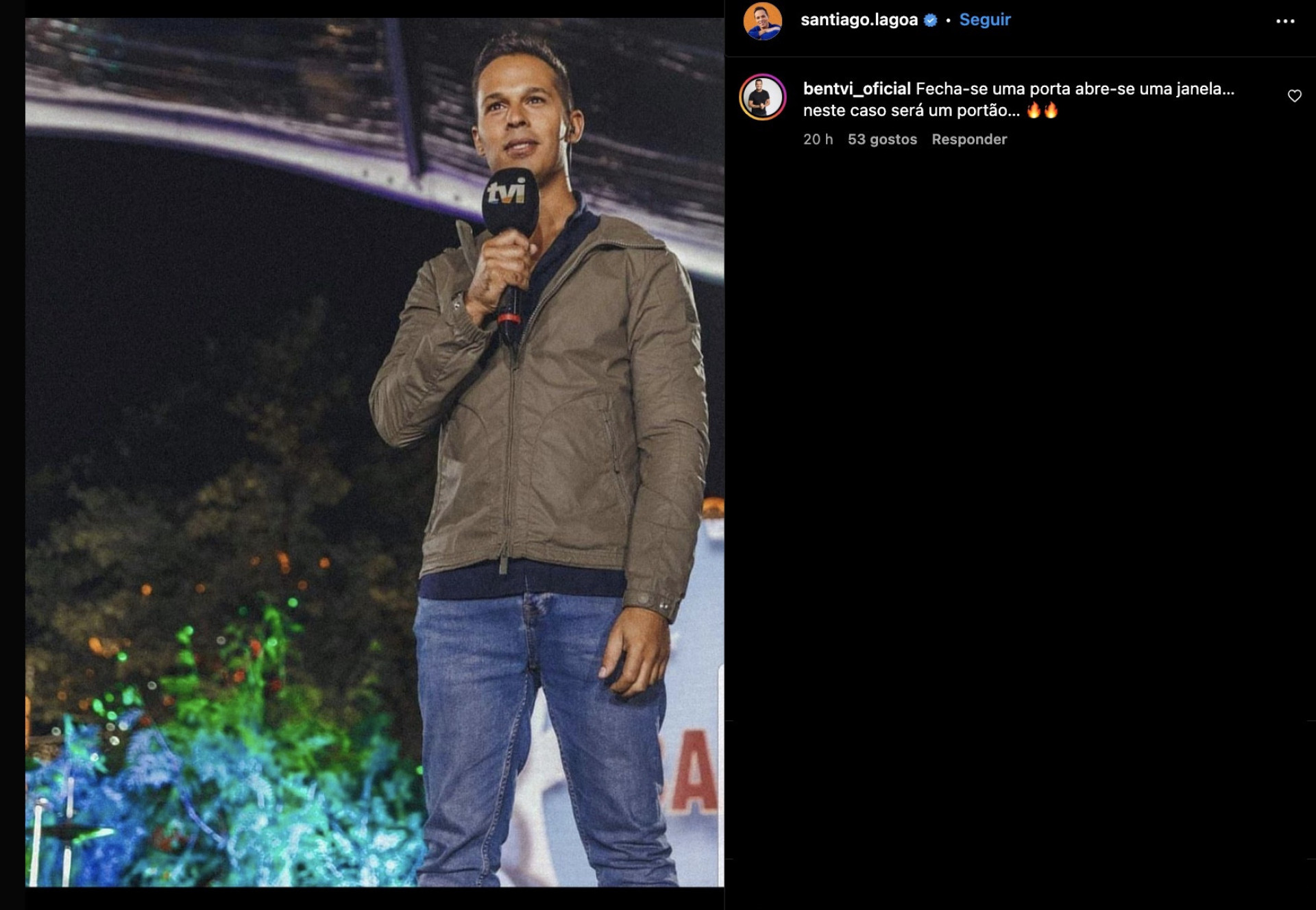 Ben, também afastado do 'Somos Portugal', reage à saída de Santiago Lagoá