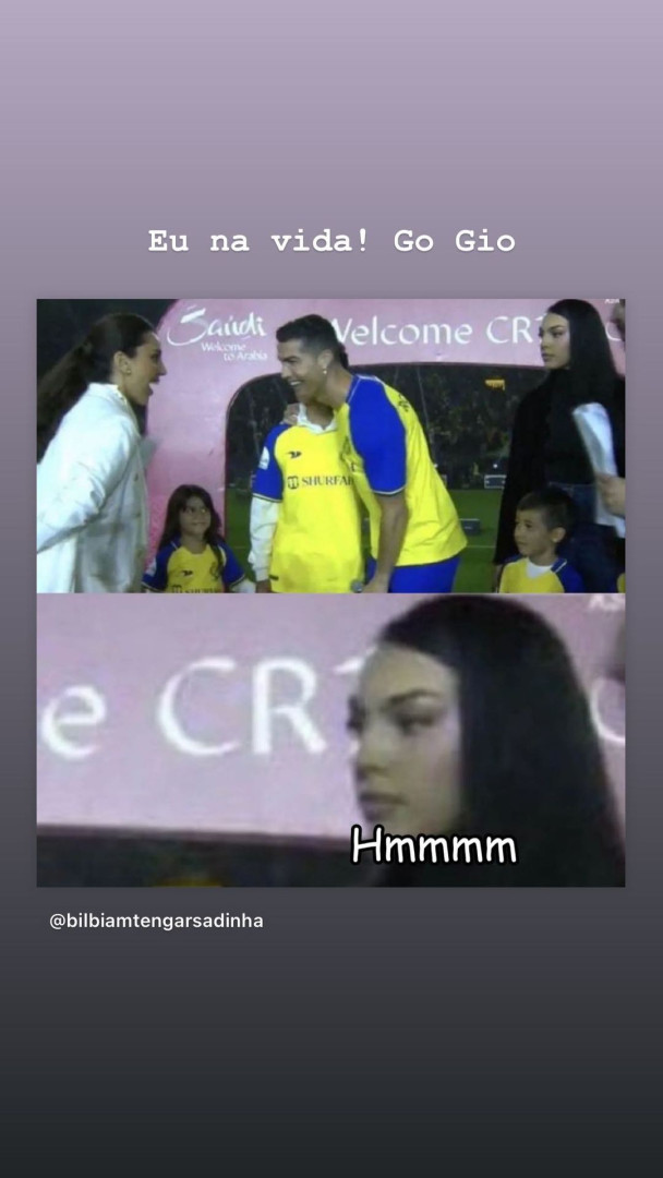 Ciúmes? Cara de Georgina na apresentação de Ronaldo vira meme hilariante