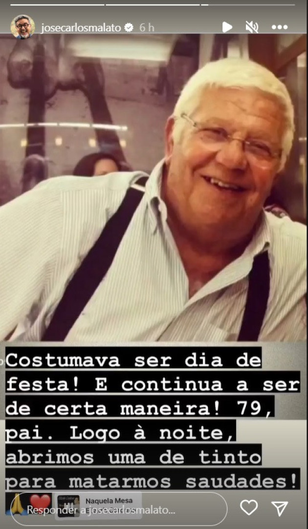 "Costumava ser dia de festa". José Carlos Malato vive dia agridoce