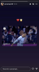 Cristiano Ronaldo marcou e Georgina Rodríguez celebrou assim