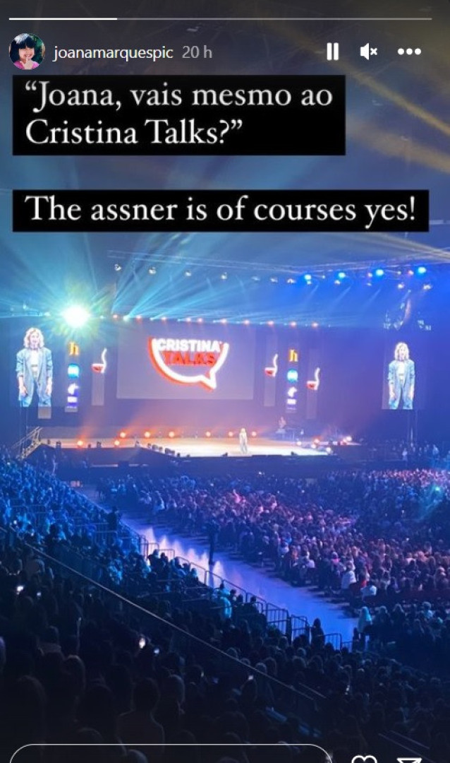 'Cristina Talks'. Joana Marques presente e Iva Domingues mostra multidão