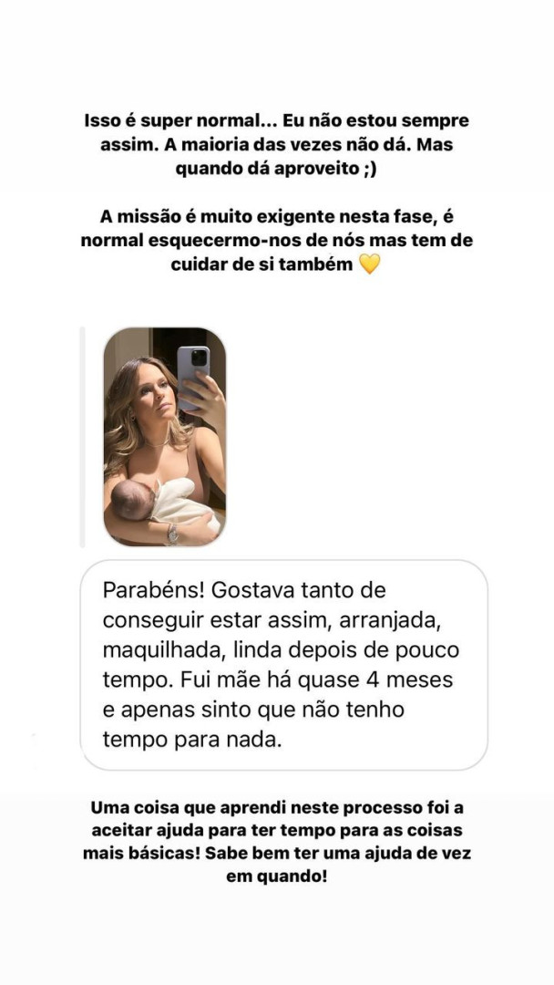 "Gostava de conseguir estar assim, linda". Alice Alves responde a fã