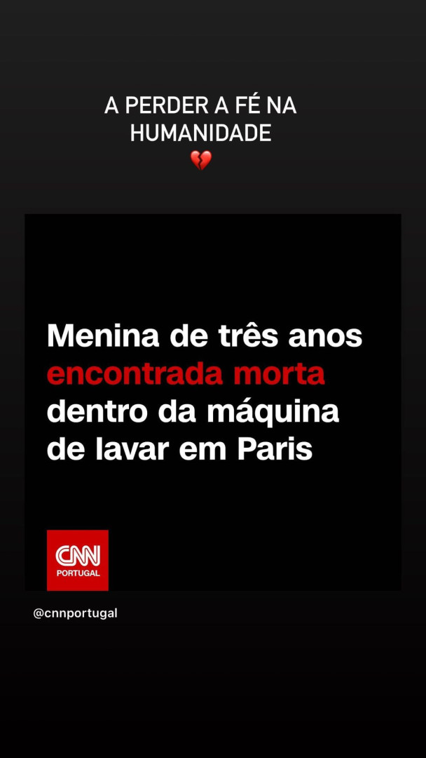 Iva Domingues chocada com caso de menina encontrada na máquina de lavar