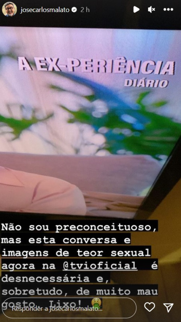 José Carlos Malato sobre imagens de programa da TVI: "Mau gosto. Lixo""