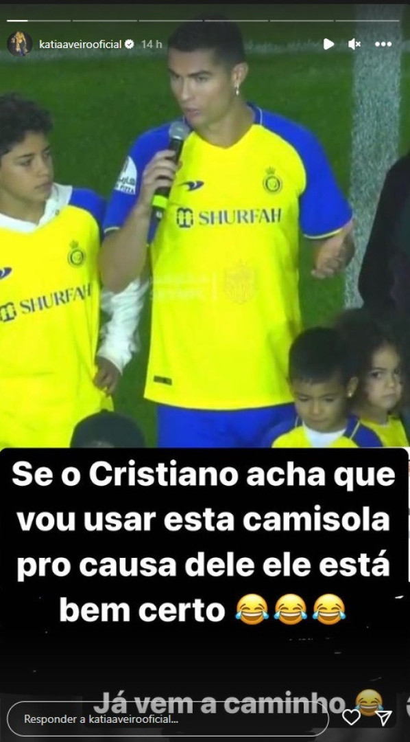 Katia Aveiro já encomendou a camisola de apoio a CR7. "Vem a caminho"