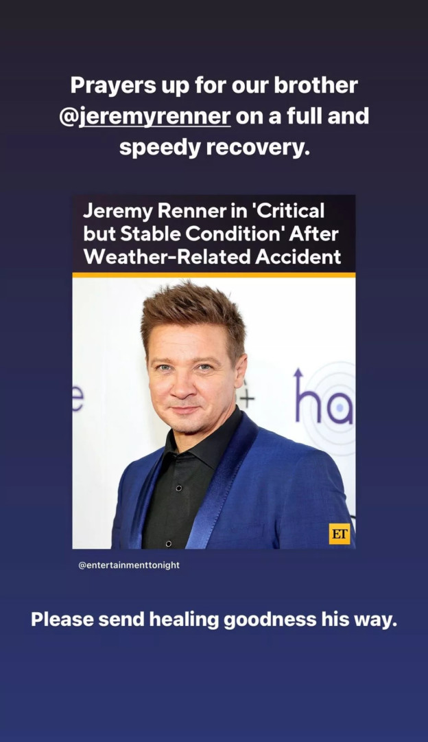 Mark Ruffalo pede orações pelo "irmão" Jeremy Renner