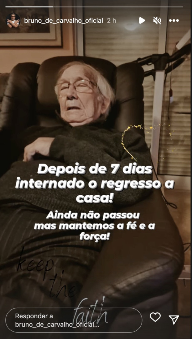 Pai de Bruno de Carvalho volta a casa após internamento: "Não passou"
